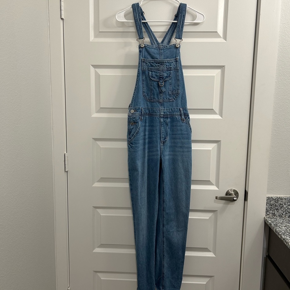 American Eagle Outfitters Blue Denim Overalls